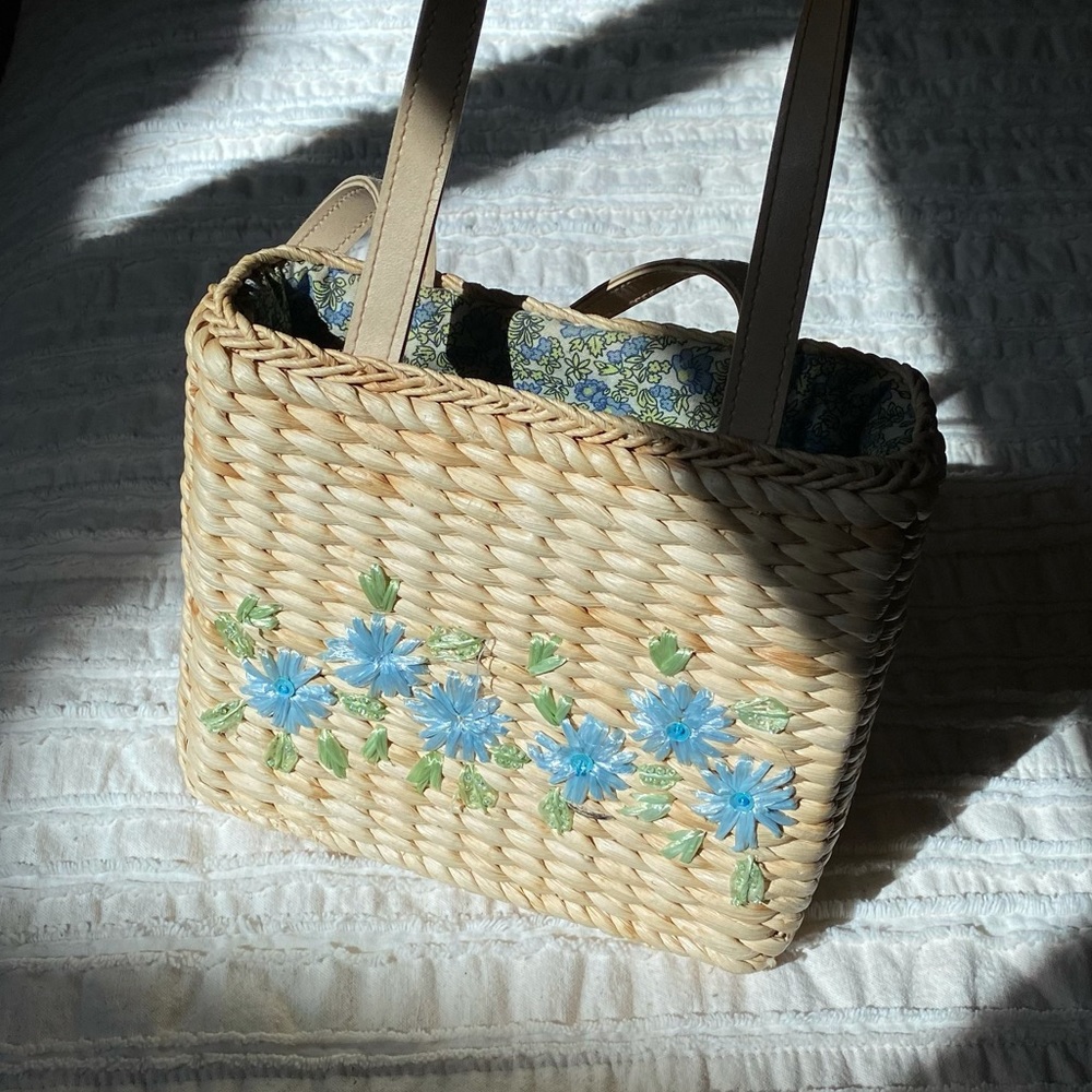 Vintage Floral Beaded Detail Mini Handbag